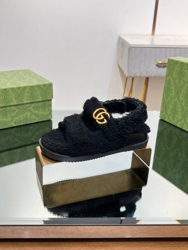 Gucci Merino Wool Sandals - Image 7