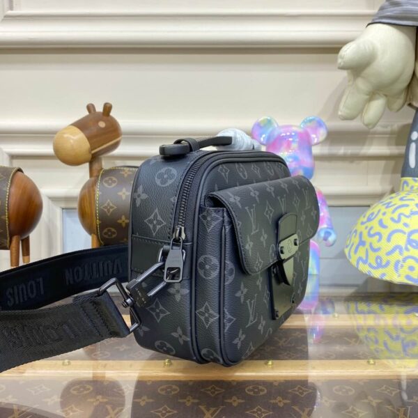LV Monogram Macassar S Lock Messenger Bag - Image 2