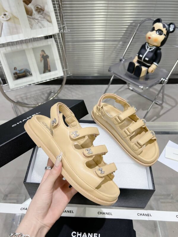 Chanel Casual Style Unisex Plain Logo Sandal