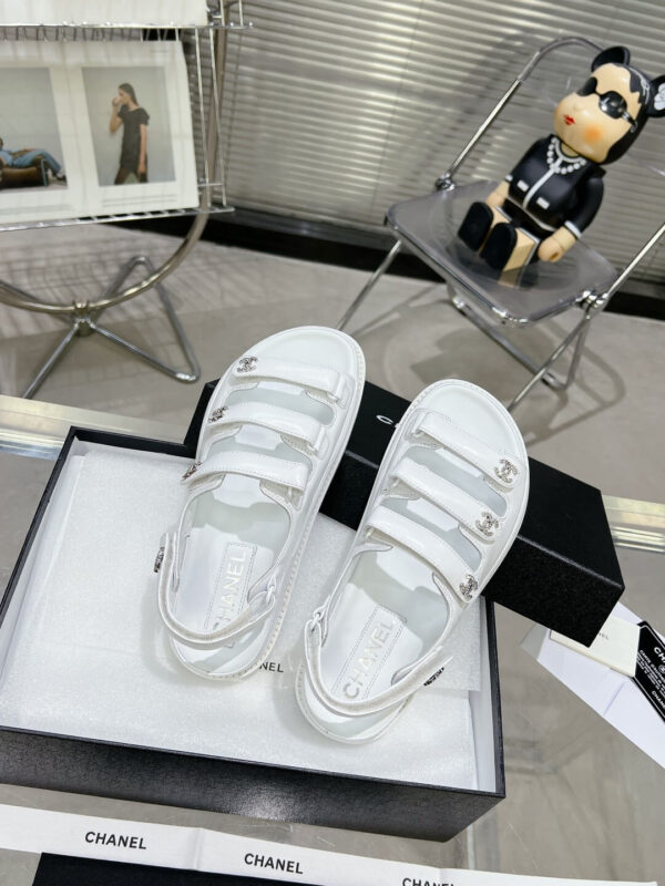 Chanel Casual Style Unisex Plain Logo Sandal - Image 4