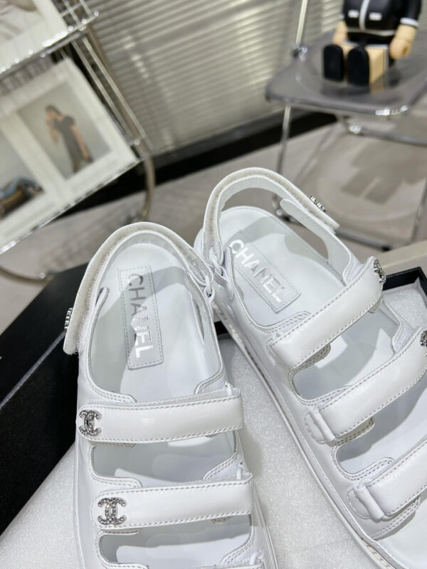 Chanel Casual Style Unisex Plain Logo Sandal - Image 6