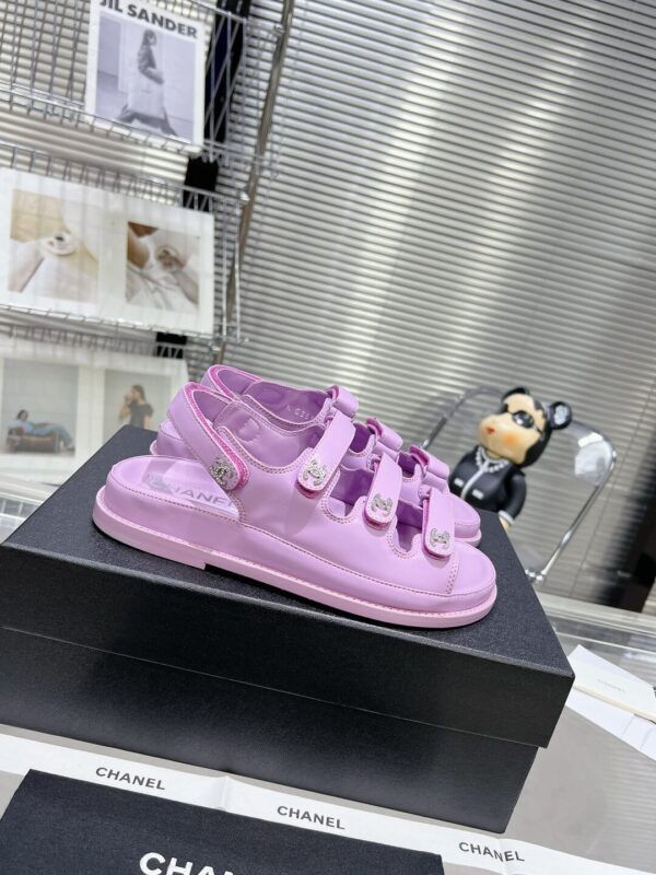Chanel Casual Style Unisex Plain Logo Sandal - Image 2