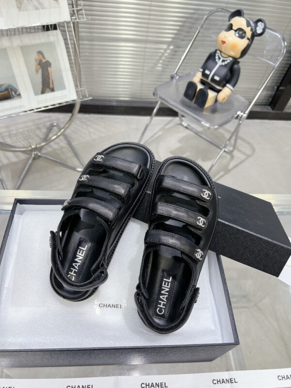 Chanel Casual Style Unisex Plain Logo Sandal - Image 7