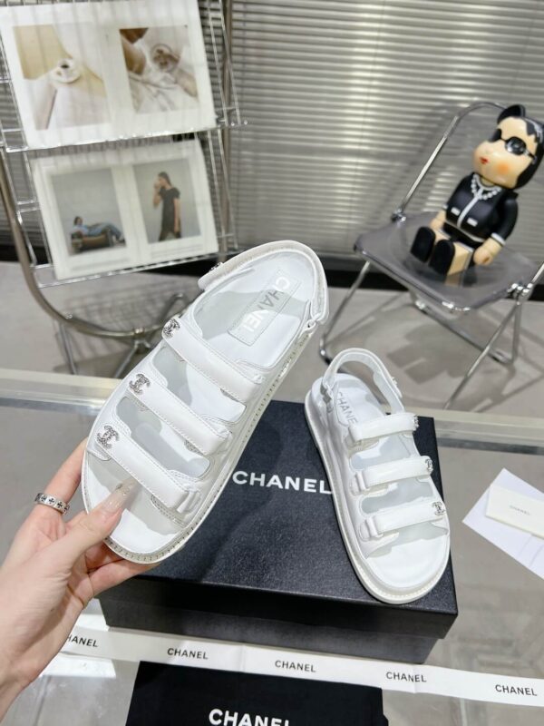 Chanel Casual Style Unisex Plain Logo Sandal - Image 3
