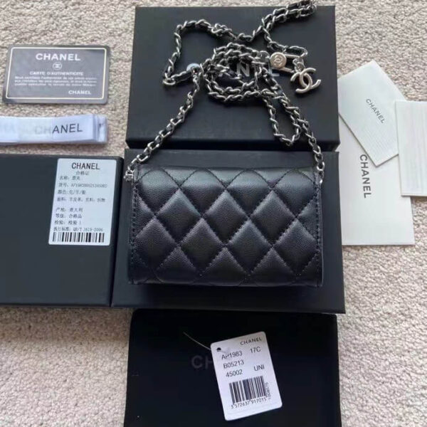 Chanel Black Waist Mini Wallet - Image 5