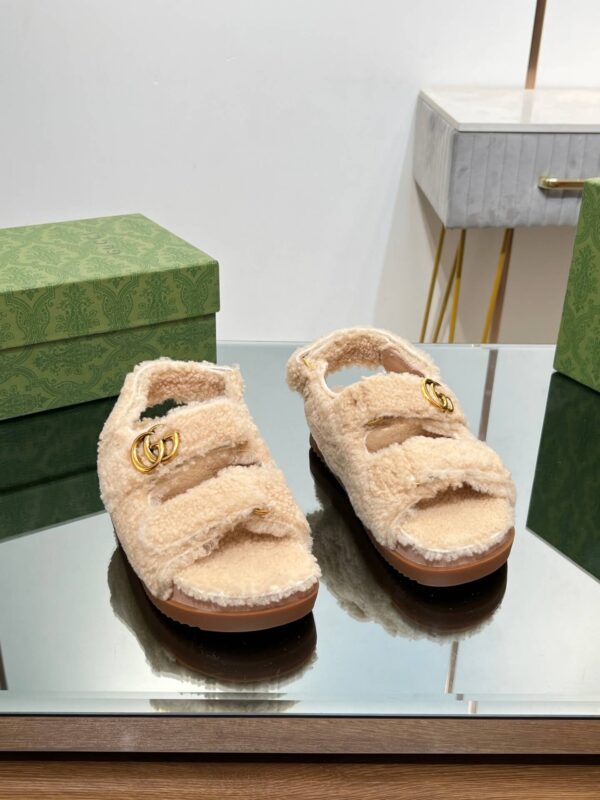 Gucci Merino Wool Sandals - Image 4