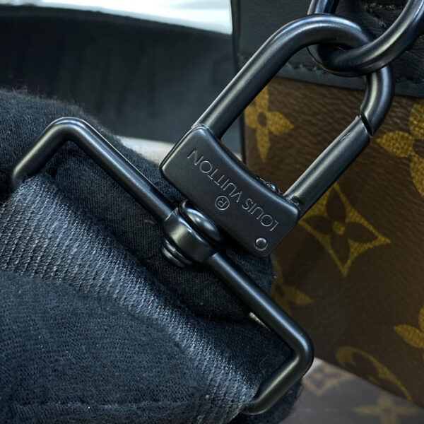 LV Monogram Macassar S Lock Messenger Bag - Image 6