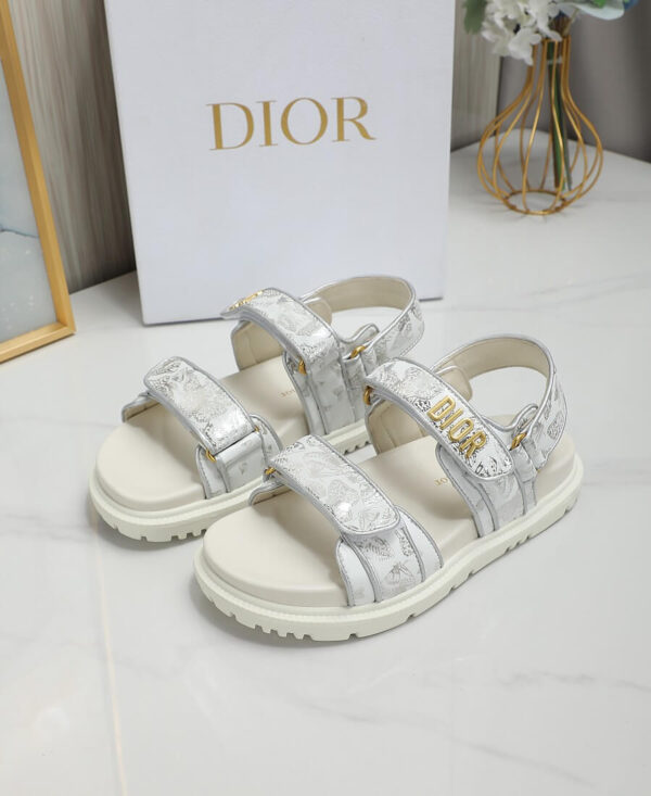 Dior Women White Sandals - Image 3