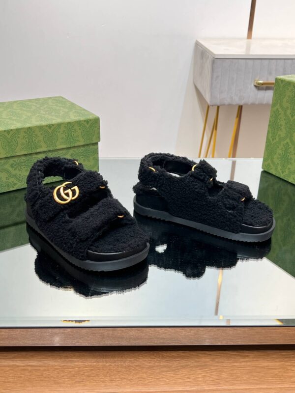 Gucci Merino Wool Sandals - Image 3