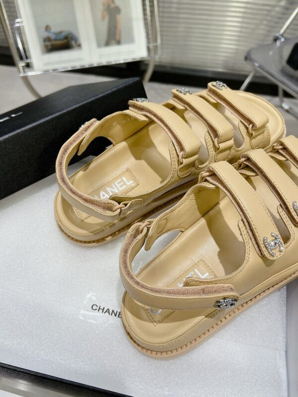 Chanel Casual Style Unisex Plain Logo Sandal - Image 4