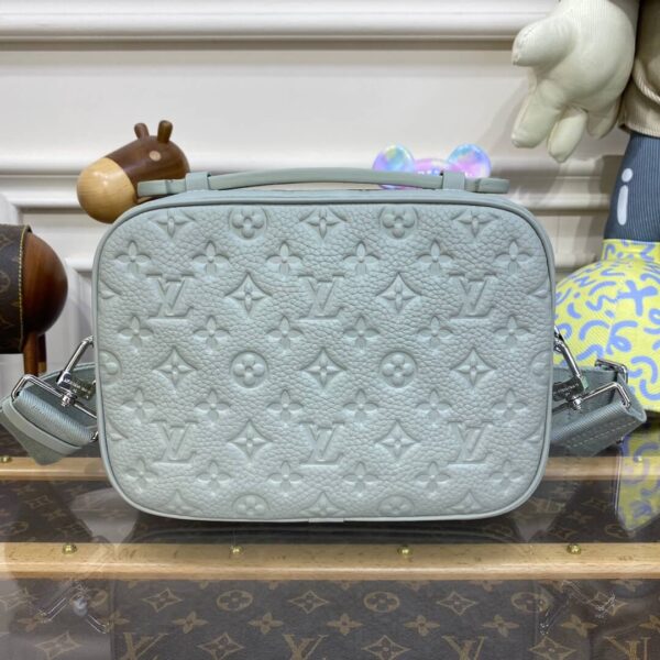 LV Monogram Macassar S Lock Messenger Bag - Image 4
