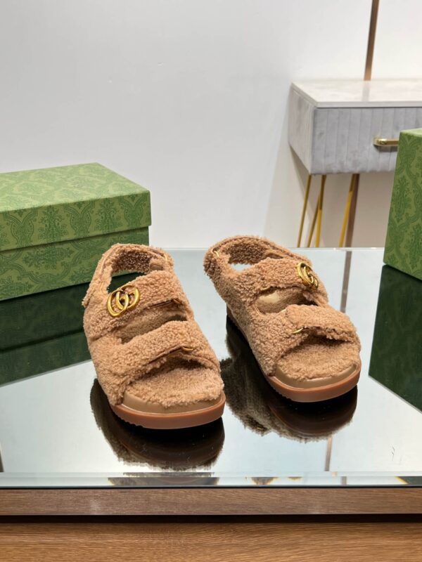 Gucci Merino Wool Sandals - Image 2