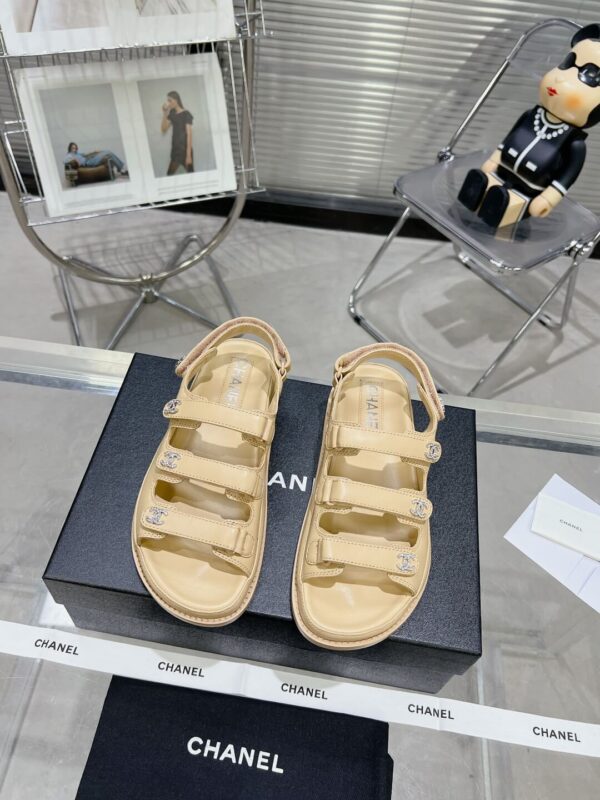 Chanel Casual Style Unisex Plain Logo Sandal - Image 5