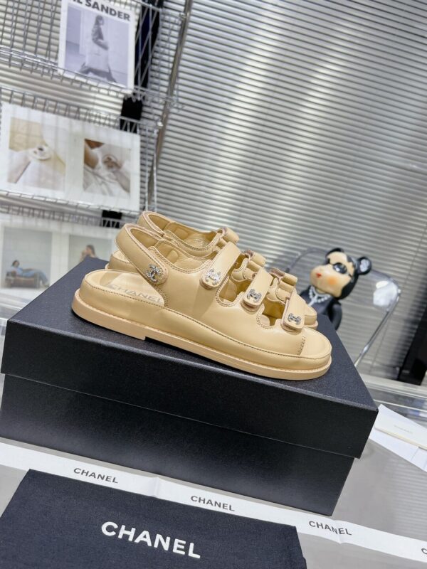 Chanel Casual Style Unisex Plain Logo Sandal - Image 6