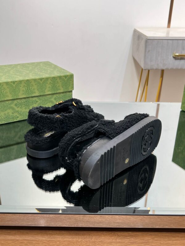 Gucci Merino Wool Sandals - Image 4