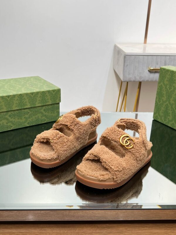 Gucci Merino Wool Sandals - Image 5