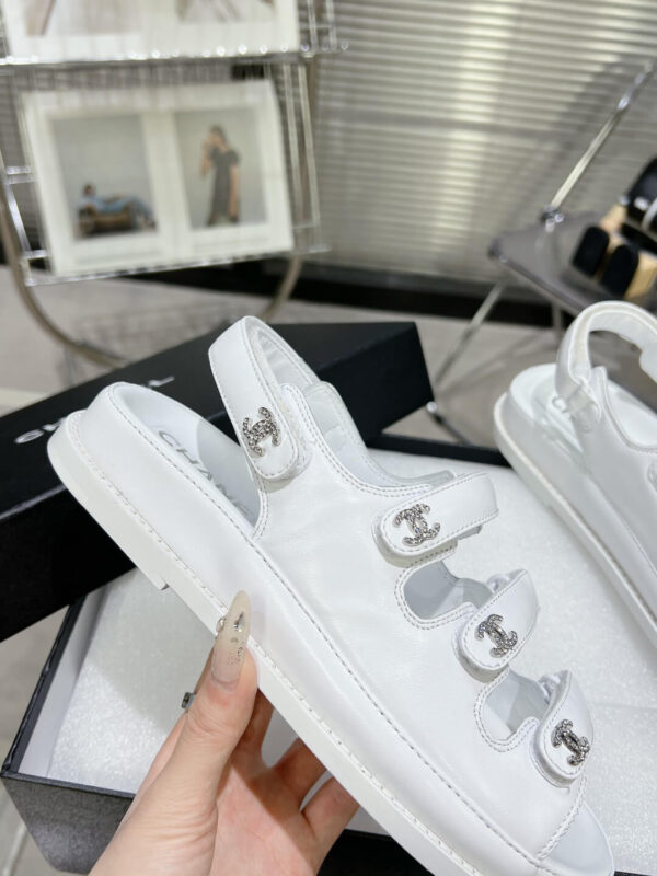 Chanel Casual Style Unisex Plain Logo Sandal