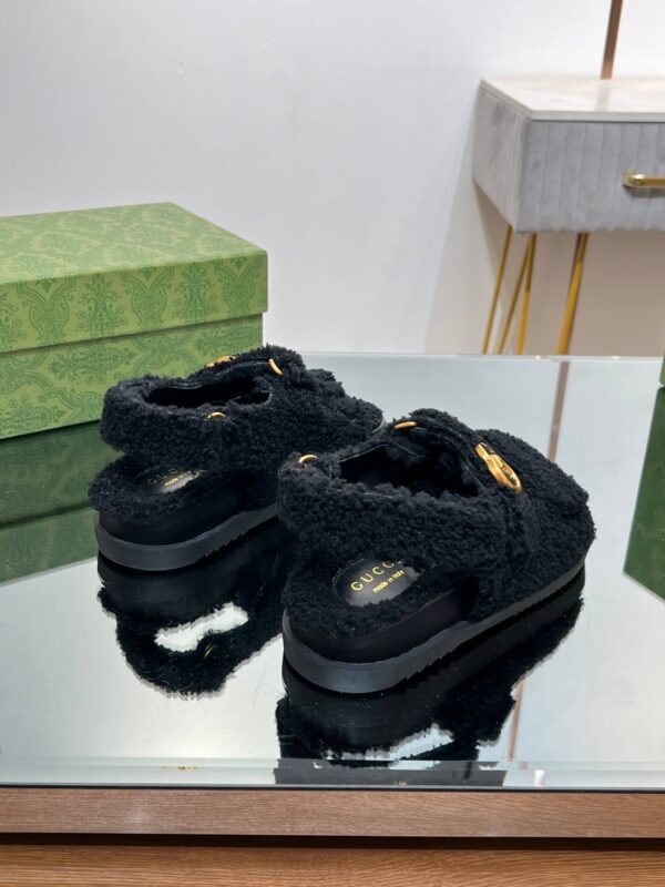 Gucci Merino Wool Sandals - Image 8