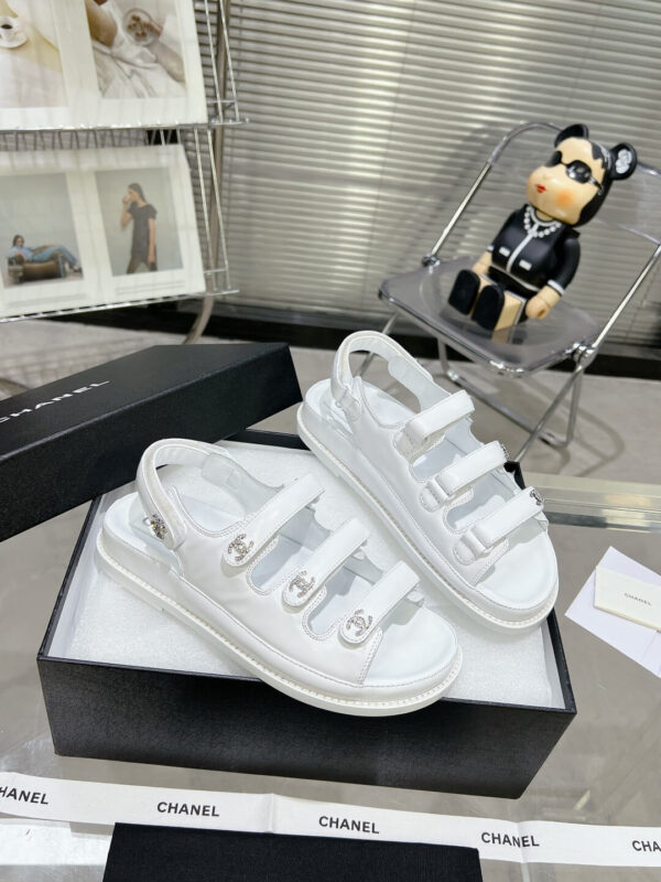 Chanel Casual Style Unisex Plain Logo Sandal - Image 8
