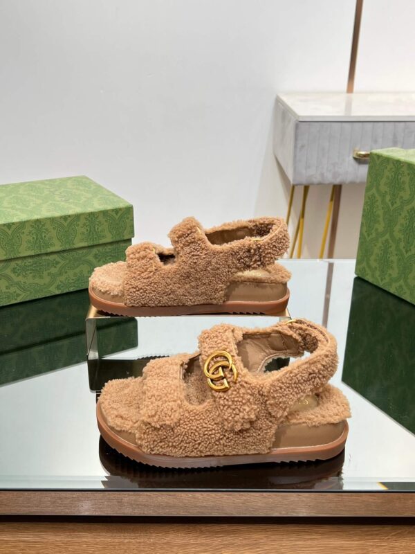Gucci Merino Wool Sandals - Image 6