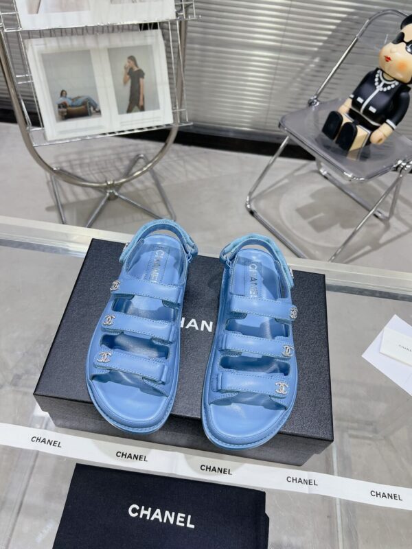 Chanel Casual Style Unisex Plain Logo Sandal - Image 7