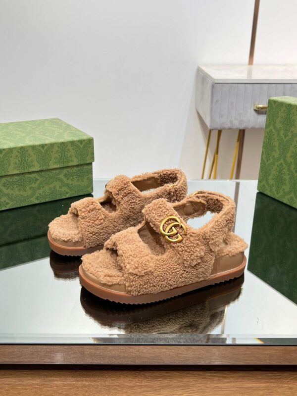 Gucci Merino Wool Sandals - Image 8