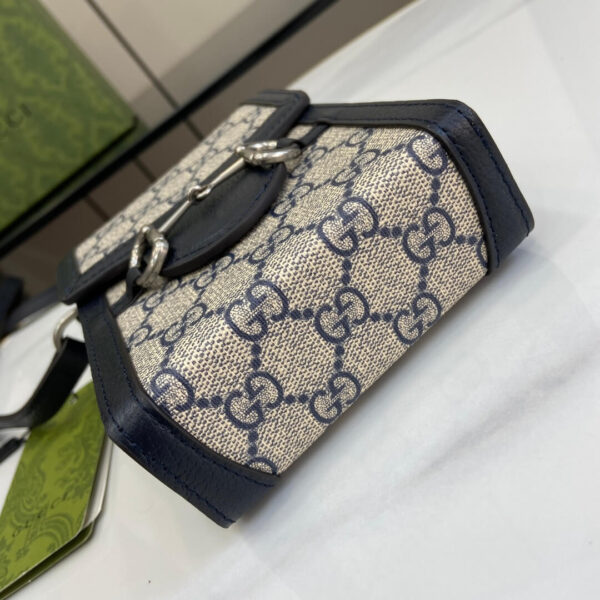 Adult Gucci Horsebit Mini Bag Beige Ebony - Image 6