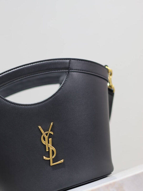 YSL Celia Mini Leather Tote Bag - Image 4