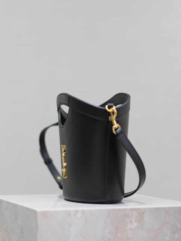 YSL Celia Mini Leather Tote Bag - Image 5