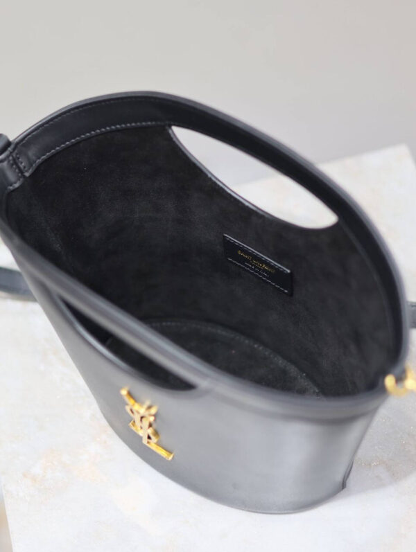 YSL Celia Mini Leather Tote Bag - Image 7