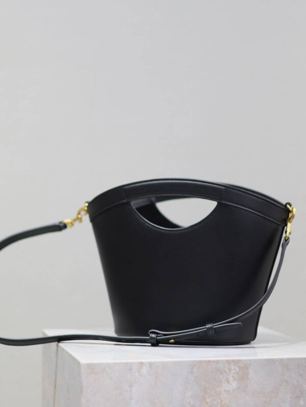 YSL Celia Mini Leather Tote Bag - Image 8
