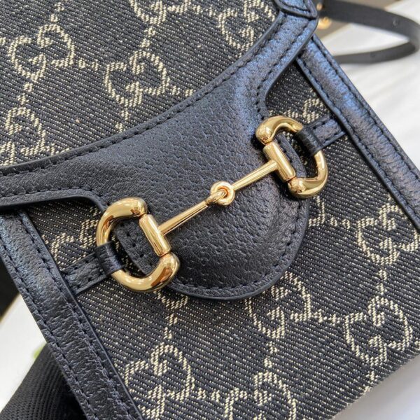 Adult Gucci Horsebit Mini Bag Beige Ebony - Image 4
