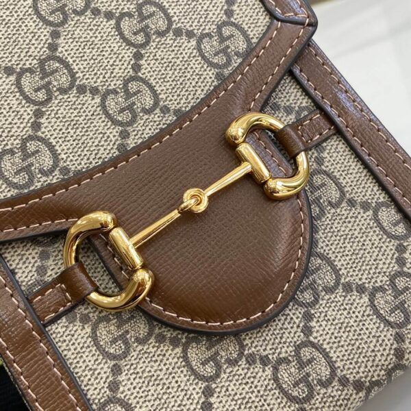 Adult Gucci Horsebit Mini Bag Beige Ebony - Image 6