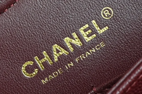Chanel - Medium Classic Flap Bag - Burgundy Caviar - Image 9