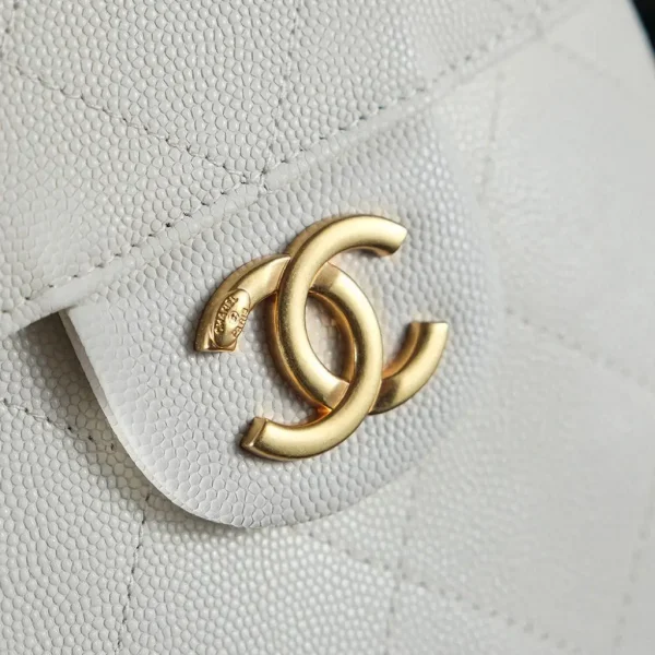 Chanel 25 Medium Handbag, Grained Calfskin - Image 4
