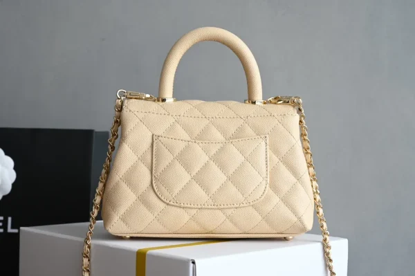 Chanel Coco Handle Mini Beige Caviar LGHW - Image 3