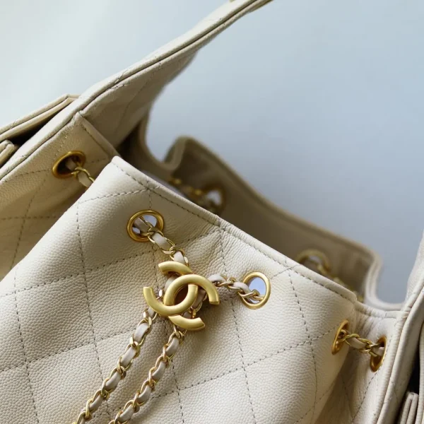 Chanel Handbag Grained Calfskin & Gold-tone Metal - Image 10