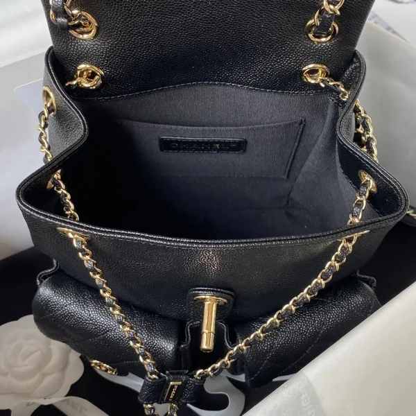 Chanel Limited Edition Caviar Small Mini Duma Backpack - Image 7