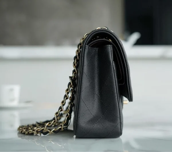 Chanel Medium Classic Flap Bag Black Caviar - Image 3