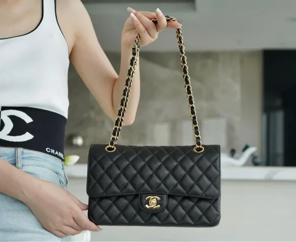 Chanel Medium Classic Flap Bag Black Caviar