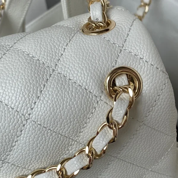 Chanel Small Backpack White Bag - Image 4