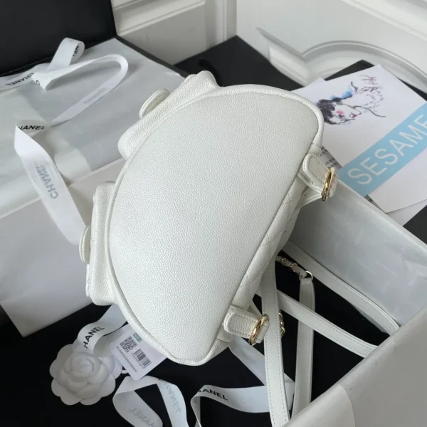 Chanel Small Backpack White Bag - Image 6
