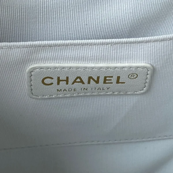 Chanel Small Backpack White Bag - Image 8