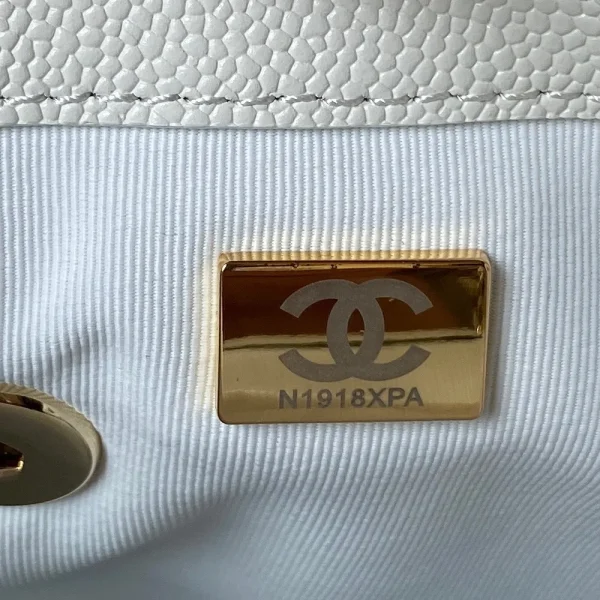 Chanel Small Backpack White Bag - Image 9