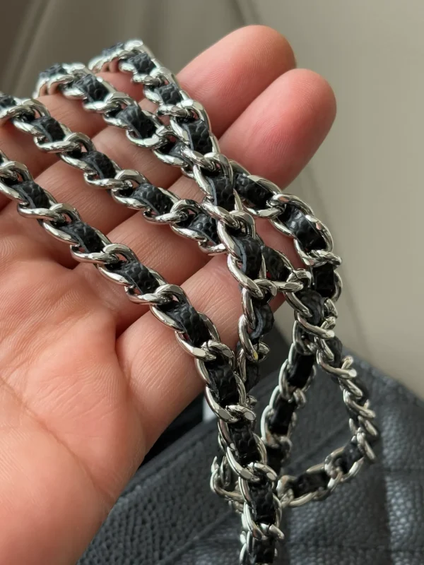 Chanel Wallet On Chain WOC with Strass and Gold - Image 11