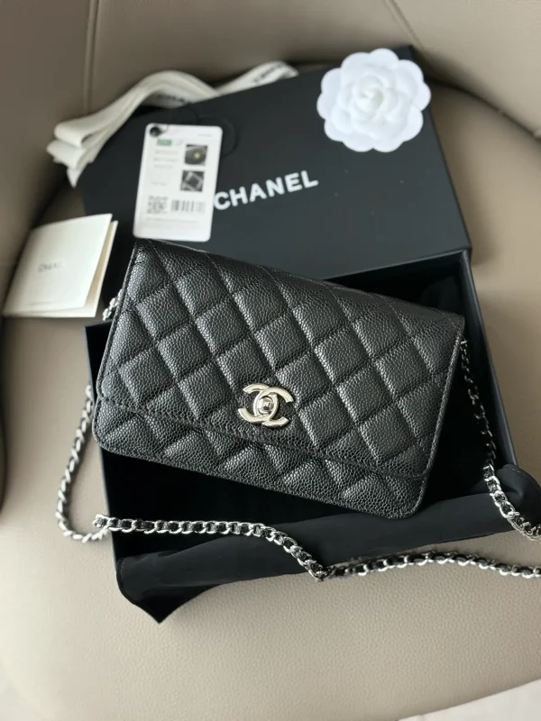 Chanel Wallet On Chain WOC with Strass and Gold - Image 3