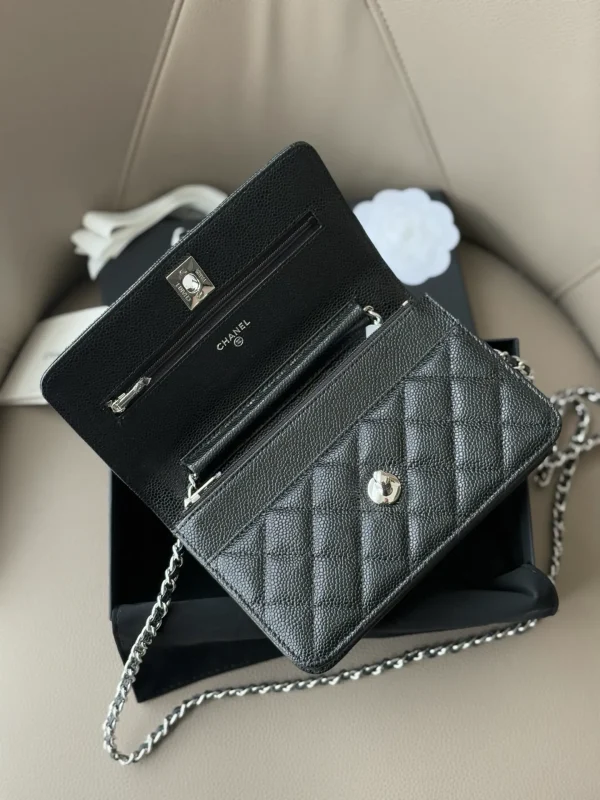 Chanel Wallet On Chain WOC with Strass and Gold - Image 9