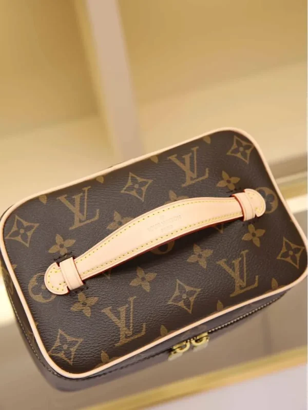 Louis Vuitton Ivory Interior Vanity Case Mini Brown Canvas - Image 5