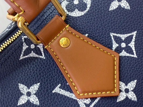 BNWOT Louis Vuitton Since 1854 Blue Monogram Jacquard Speedy Bandouliere - Image 5
