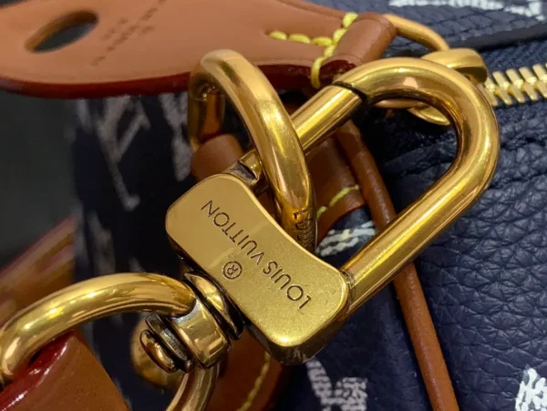 BNWOT Louis Vuitton Since 1854 Blue Monogram Jacquard Speedy Bandouliere - Image 6